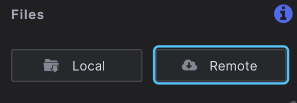 Load Remote Data button highlighted